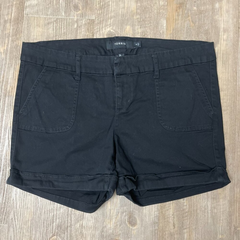 Torrid Black Summer Shorts Size 14
